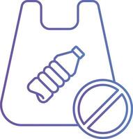 Reusable Bag Icon Gradient Style vector