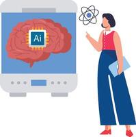 Artificial Mind Illustration vector