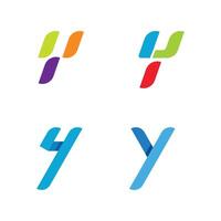 Innovative Y Monogram Logo with Sleek Lines and Abstract Composition for Branding vector