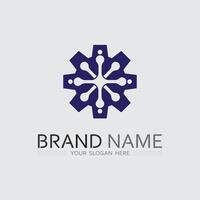 Dynamic Business Logo Design with Company Icon in Format vector