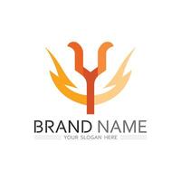 Futuristic Y Monogram Logo Design with Smooth Curves and Minimal Tech Aesthetic vector