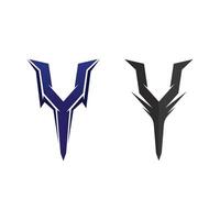 Tech Style Y Monogram Logo Template for Digital Startups vector