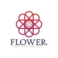 Abstract Flora Icon Featuring Leaves, Petals, and Gentle Curves vector