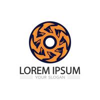 Unique Circular Monogram Logo Featuring Letter O for Corporate and Digital Branding Use vector