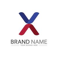 X Letter Design with Professional Aesthetic Style for Branding and Identity Use vector