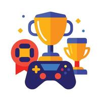Vibrant 3d gaming console and gamepad advertisement banner vector