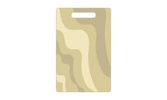 Wooden cutting board with design pattern illustration , isolated on a white background vector