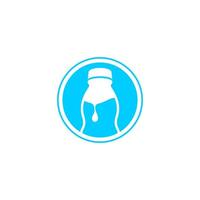 A bottle of water vector