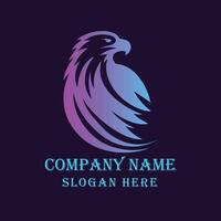 Majestic Eagle Logo with Gradient Effect for Branding vector