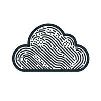 Abstract Cloud Pattern Sky Art Design vector