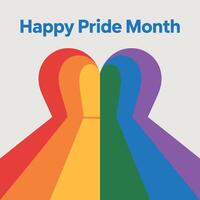 happy pride month vector