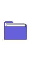 Lo-fi folder with digital paperwork 2D cartoon vertical animation. Document storage. User interface element. Tech nostalgia desktop icon animated flat colorful object 4K isolated on white video