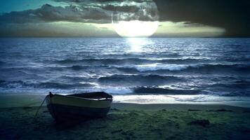 Seaside at evening background video