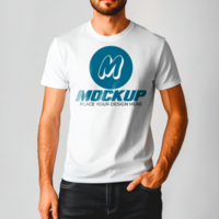 TShirt Mockup Showcase Your Design on a Realistic Model psd