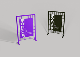 Wire Rack Display Stand Mockup psd