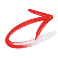 Red swirl arrow abstract design element png