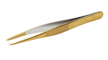 Elegant tweezers on transparent background, precision tool for delicate tasks png