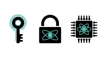 Quantum computing security, key, lock, and processor protecting data with advanced technology png