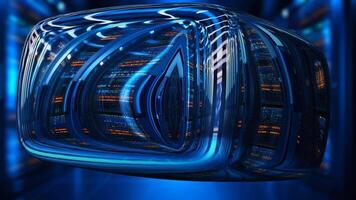 Elegant Template, Special Technological Background, Techno Cube, Blur Effect, Lights, Reflection video