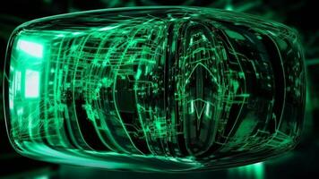 Special Technological Template, Elite Background, Techno Cube, Unique Design, Lights, Colors, Rotation video