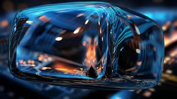 Technological Template, Elegant Background, Techno Cube, Blur Effect, Exclusive, Colors, Reflection video