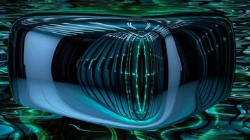 Liquid Metal, Elite Background, Technological Template, Floating Techno Cube, Unique Design, Rotation video