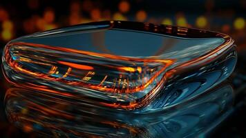Technological Template, Unique Background, Rounded Techno Cube, Luxury Design, Mirror, Colors, Rotation video