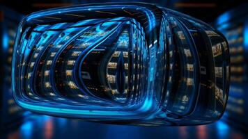 Lights, Elegant Template, Special Technological Background, Techno Cube, Blur Effect, Reflection video