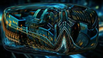 Reflection, Background, Special Technological Template, Techno Cube, Unique Design, Lights video