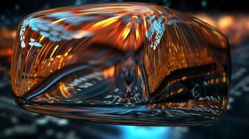 Elegant Background, Special Technological Template, Techno Cube, Blur Effect, Lights, Reflection video