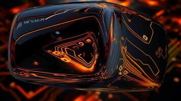 Lights, Elegant Background, Special Technological Template, Techno Cube, Blur Effect, Reflection video