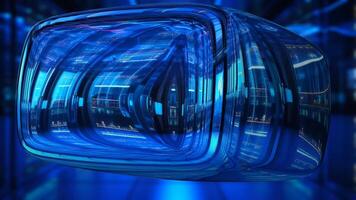 Luxury Design, Unique Template, Special Technological Background, Techno Cube, Lights, Colors, Rotation video