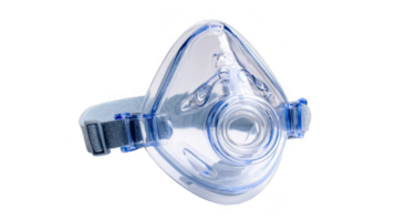 Anesthesia mask providing supplemental oxygen during surgery with transparent background png