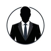 Abstract silhouette of a head in profile view showing a unique design element vector