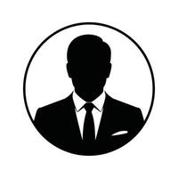 Abstract silhouette of two faces in profile a symbolic representation of unity or duality vector