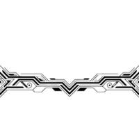 Geometric Tech Border, Minimalist , vector
