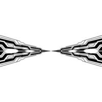 Futuristic Tech Abstract Background Connected Lines, Digital vector