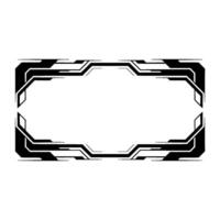 Tech Frame Futuristic Border for Ui Elements vector