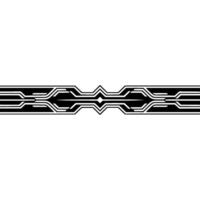 Abstract Geometric Border , Black and White on Gradient Background vector