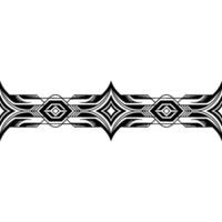Abstract Geometric Border in Black White, Minimalist Style vector