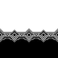 Geometric Pattern Divider Black White Line Art Background vector