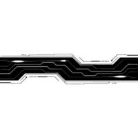 Tech Circuit Board , Black and White, Abstract Digital Background vector