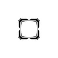 Futuristic Square Frame Tech Ui Interface vector