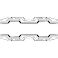 Minimalist Tech Circuit Board With Empty Space, Gray Background vector