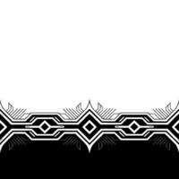 Geometric Art Deco Border Black White Modern vector