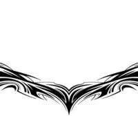 Abstract Tribal , Black Lines on Gradient Background vector