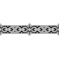 Geometric Border Black White, Abstract Pattern for Decorative Use vector