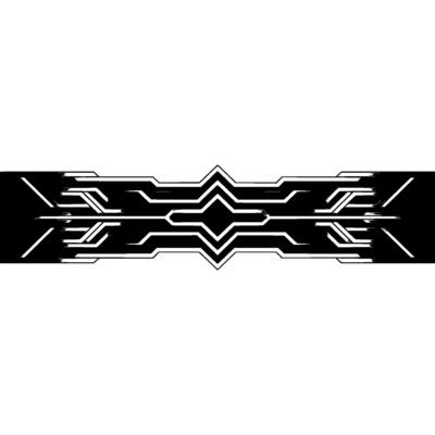 Tech Abstract Background, Geometric Silver and Black Pattern