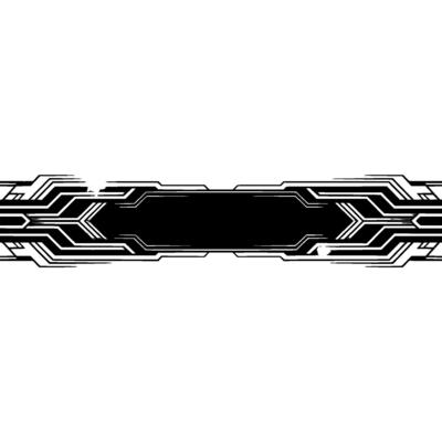 Futuristic Tech Banner Black, Silver, and White Abstract
