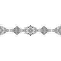 Geometric Border , Minimalist Black and White Pattern vector